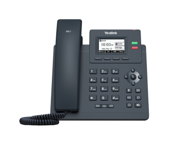Telefono Yealink SIP-T31P - 2 linee SIP ed è fornito di porta EHS per utilizzare cuffie senza filo professionali